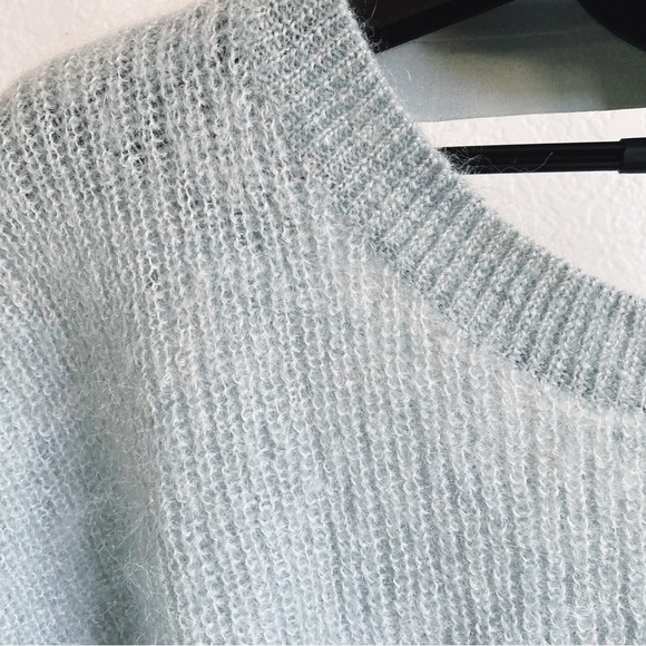 COS Mohair & Wool Blend Crewneck Sweater Ribbon Back Detail - Picture 2 of 8